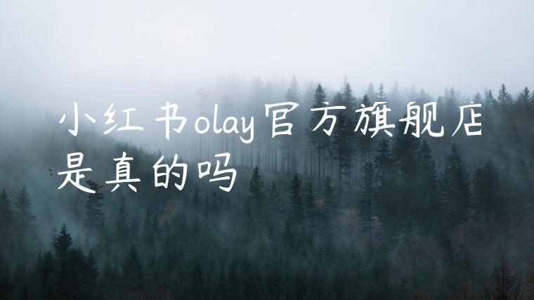 小红书olay官方旗舰店是真的吗