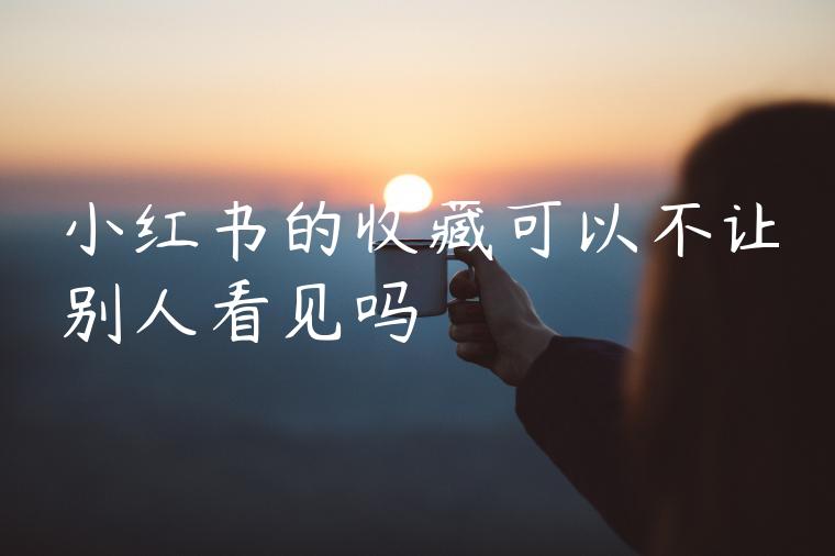 小红书的收藏可以不让别人看见吗