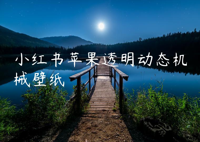 小红书苹果透明动态机械壁纸