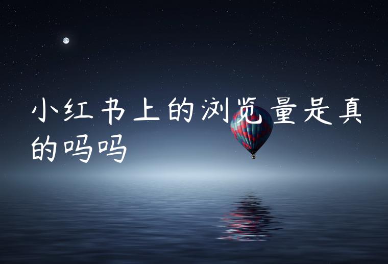 小红书上的浏览量是真的吗吗