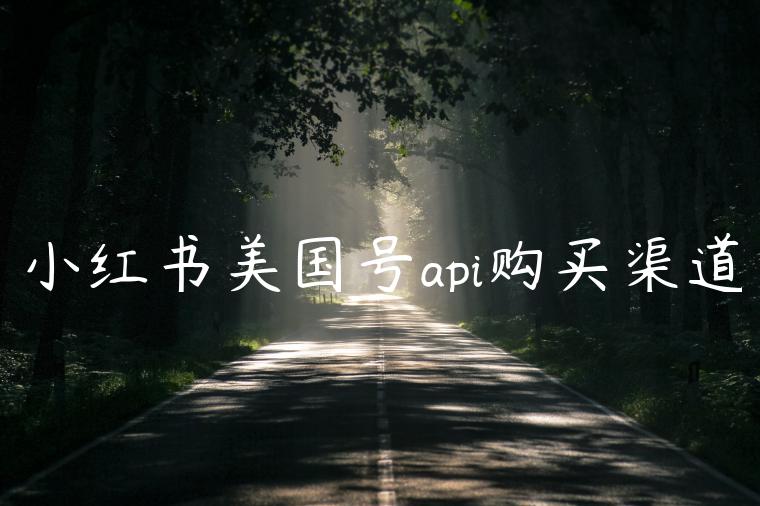 小红书美国号api购买渠道