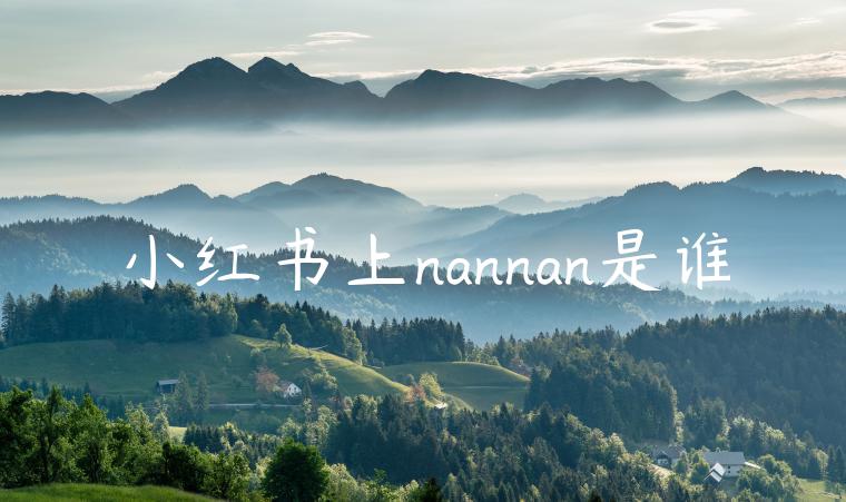 小红书上nannan是谁