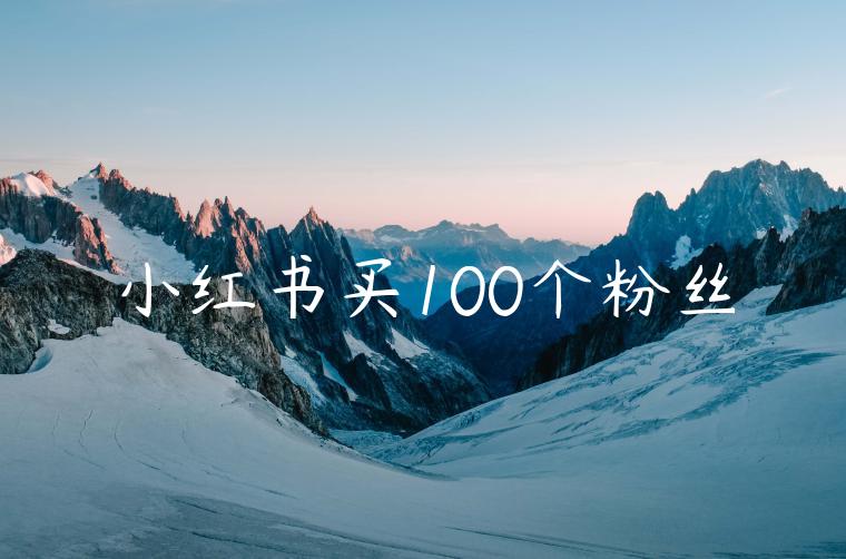 小红书买100个粉丝