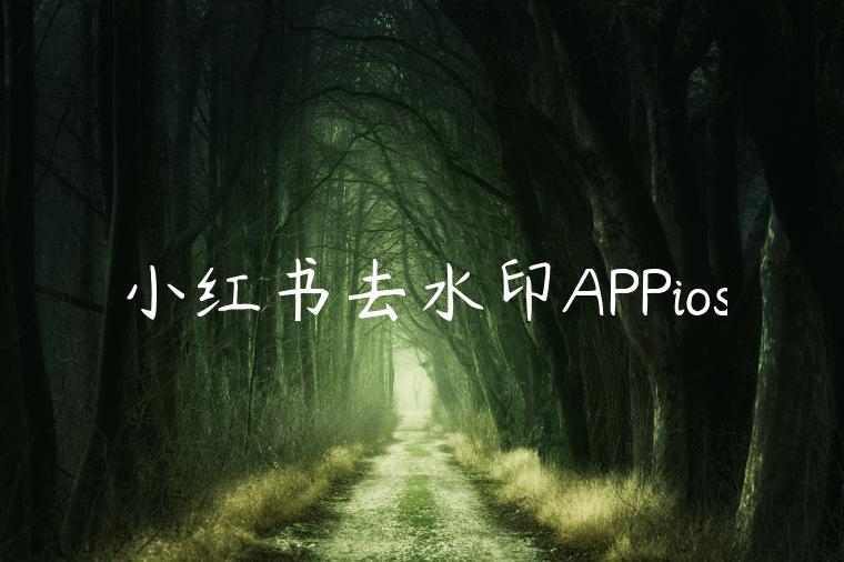 小红书去水印APPios