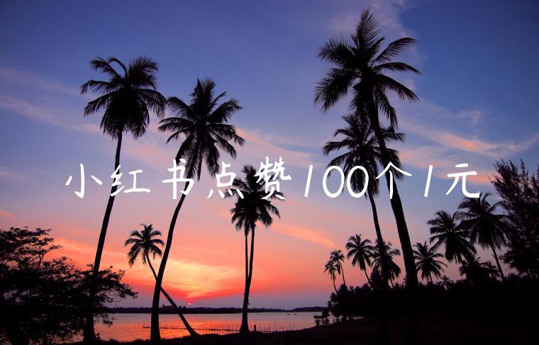 小红书点赞100个1元