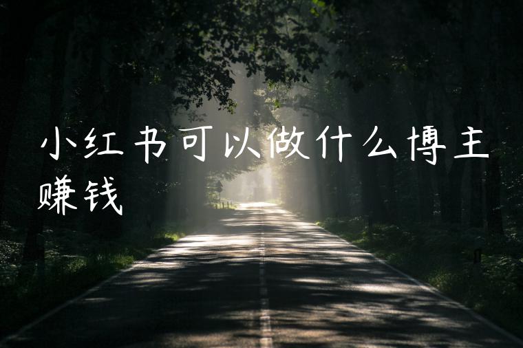 小红书可以做什么博主赚钱