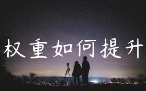 权重如何提升