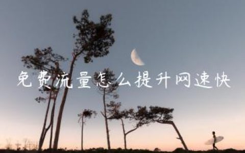 免费流量怎么提升网速快