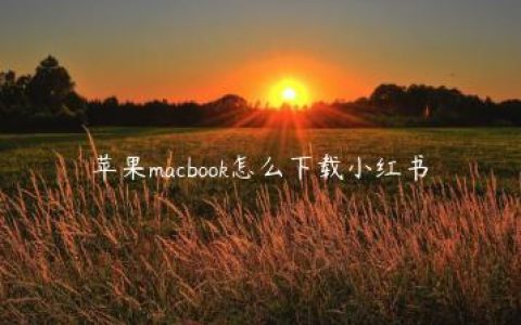 苹果macbook怎么下载小红书