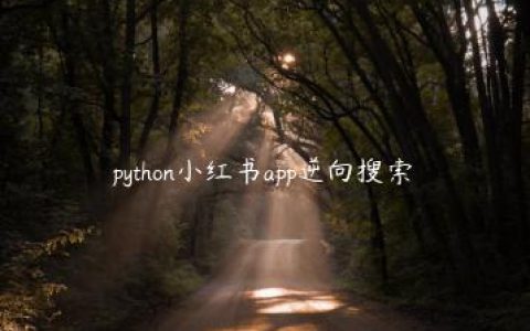 python小红书app逆向搜索