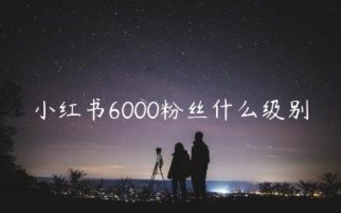 小红书6000粉丝什么级别