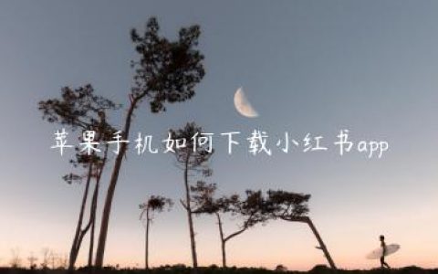 苹果手机如何下载小红书app