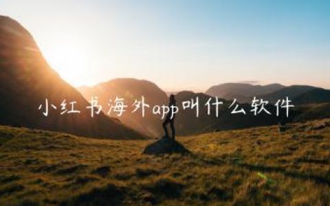 小红书海外app叫什么软件