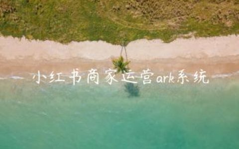 小红书商家运营ark系统