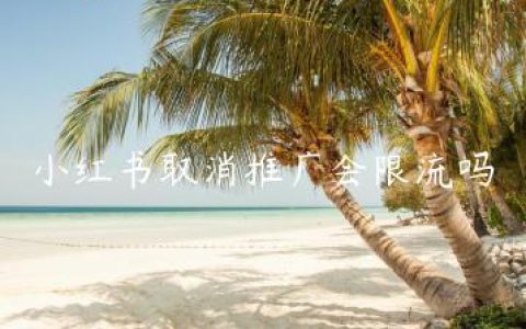 小红书取消推广会限流吗